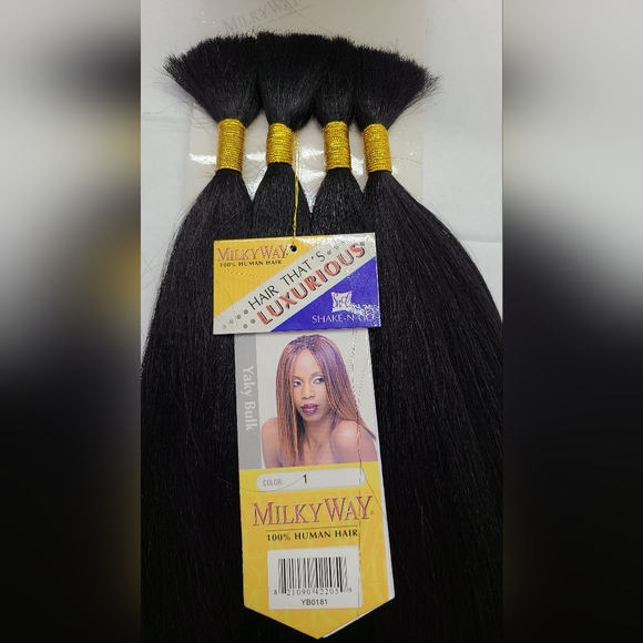 Hair | 6pk Set Of Milky Way Yaky Bulk 18 Braiding Human Hair | Poshmark